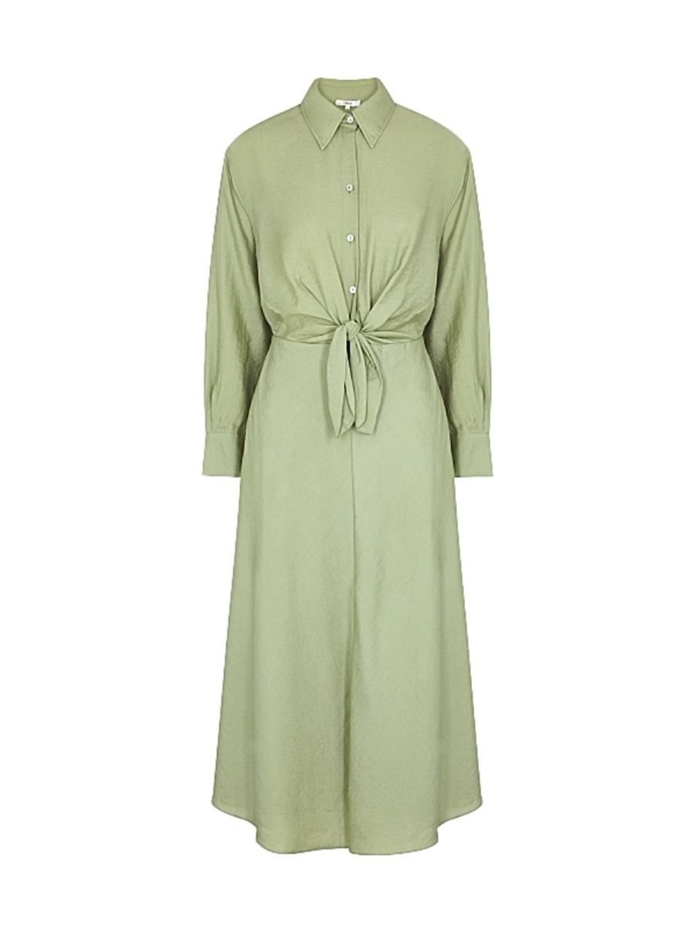 Vince tie front shirt dress